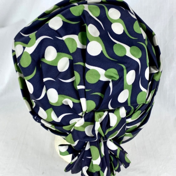 Vintage 60s Blue Green Turban Haute Mode Esdel Pruxesses Paris London Excellent main image 8